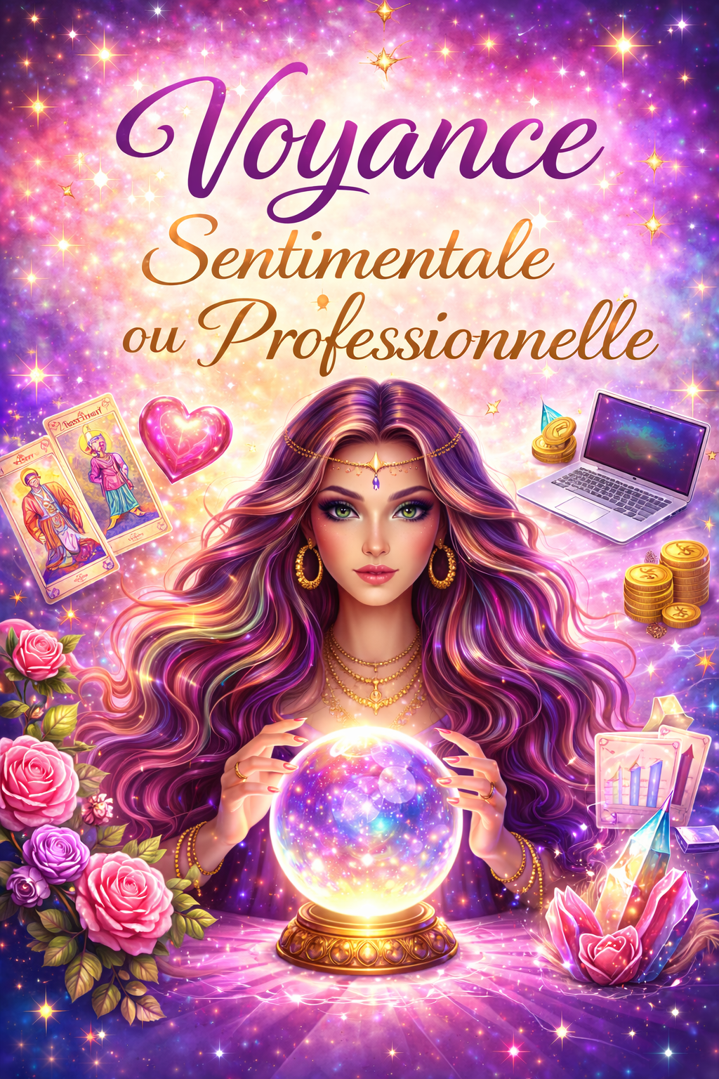 ♥️VOYANCE SENTIMENTALE OU 🍀PROFESSIONNELLE (détaillée et directe) PAR VIDEO (20 à 30 minutes)